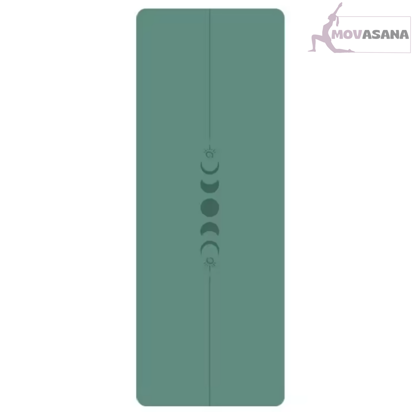 Yoga-Matte grün rutschfest