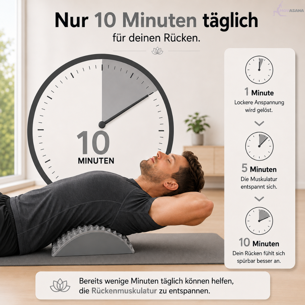 Nur 10 Minuten täglich für einen gesünderen Rücken