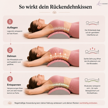 So wirkt dein Rückendehnkissen