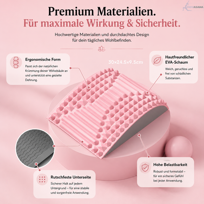 Premium Matierialien für deinen Rücken