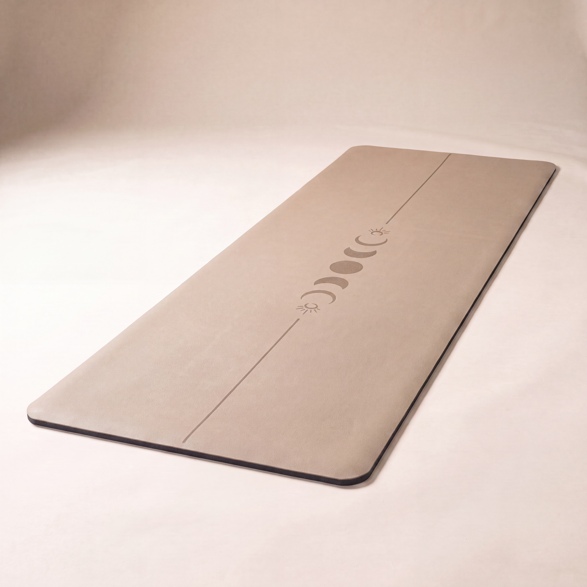 Rutschfeste Yogamatte beige