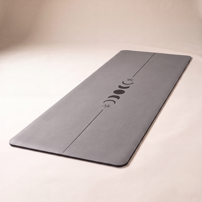 Rutschfeste Yogamatte grau